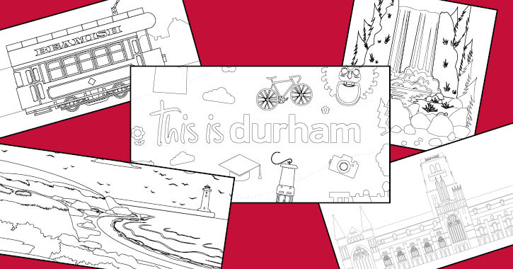 This is Durham colouring pages 